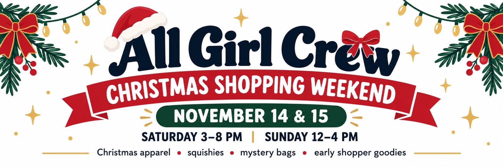 Christmas Shopping Weekend 2026